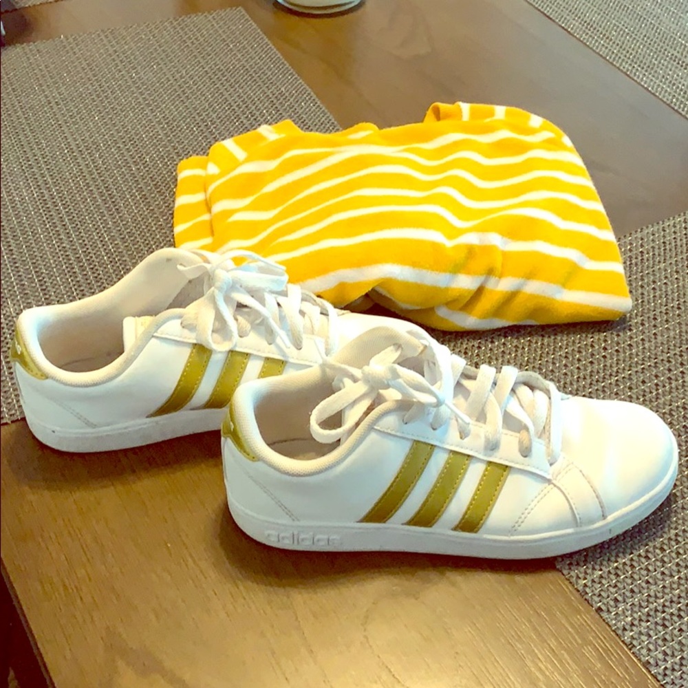 Addias Shoes w/ bonus sweater!